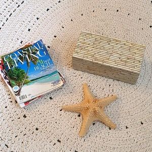 ABOLONE SHELL BOX, DECOR OR JEWLERY BOX ,OFFICE